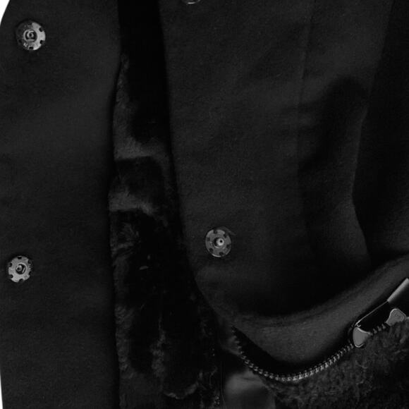 Jacqueline Conoir Wool Designer Coat Women's Sz 10 Modern Chic Jackie O Full Zip - Picture 6 of 10